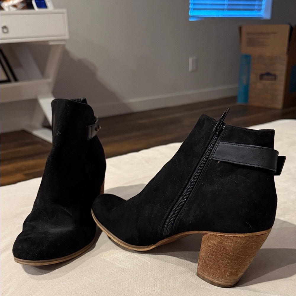 Black Suede Ankle Boots